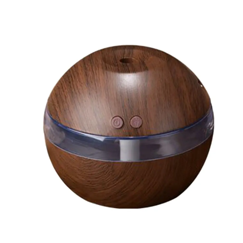 

Wood grain Humidifier Diffuser Air spherical atomizer desktop car Cool Mist Aroma Ultrasonic Essential Oil USB with LED Light