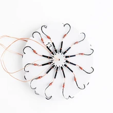 2Pcs/lot 6-12# Carp Fishhooks Fishing Flap Explosion String Hook Prevent Winding Lines With Hose Carbon Steel Pesca Hooks