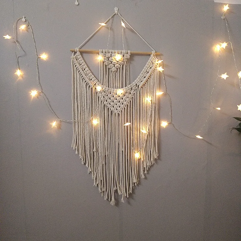 Гобелены ручной работы занавес макраме DIY фото фон гостиная настенный Бохо Свадьба крещение вечерние украшения