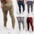 Мужчины Slim Fit Спортивный Костюм Jogger Спорт Тренажерный Зал Бодибилдинг Беговые Брюки Спортивные Брюки Тощий Бег Трусцой Бег Трусцой Спортивные Брюки
