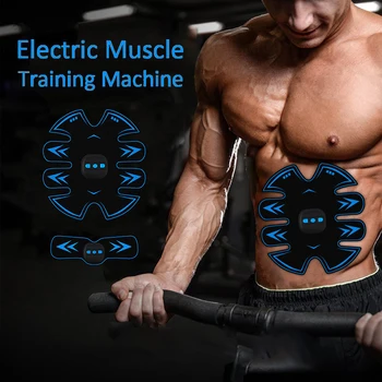 

Electric Muscle Stimulator Abdominal Ems Massager Vibro Gym Equipment Exercise Machine Fitness Anti Cellulite Massage Tools
