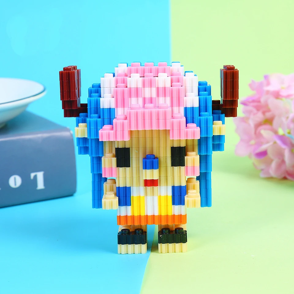 Аниме One Piece Magic Blocks Пиратская Обезьяна D Luffy Chopper Zoro Portgas · Ace Mini Соединительный