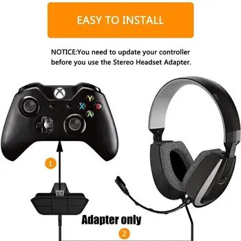

For One Stereo Headset Adapter Wireless Bluetooth Accessories Headset 3.5mm Adapter For XB1 Controller Game I6W2