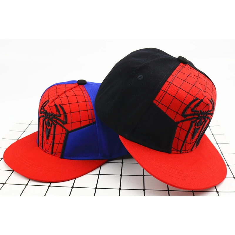 Шапки для маленьких мальчиков и девочек, SPIDER-MAN детская бейсбольная кепка с героями мультфильмов, шапка в стиле хип-хоп с вышивкой для мальчиков и девочек, детская бейсболка