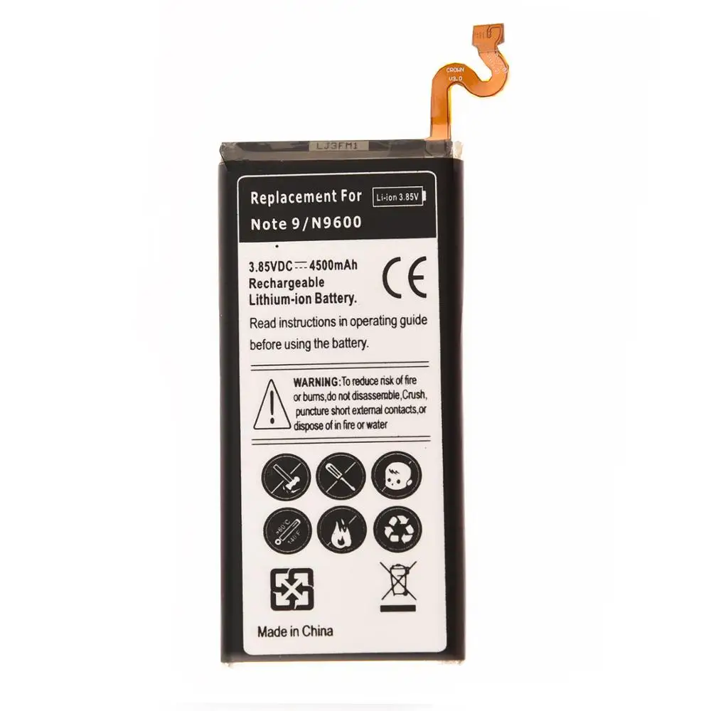

High Capacity 4500mAh Replacement Li-ion EB-BN965ABU Mobile Phone Battery for Samsung Galaxy Note9 Note 9 N9600 SM-N9600 Battery
