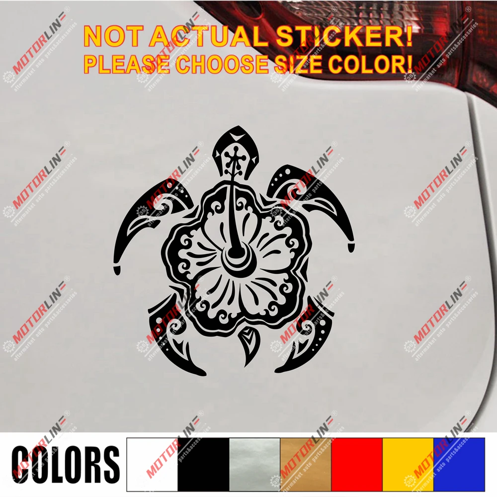 Гаваи Гибискус Цветок Племенной наклейка автомобиля винил выберите размер и