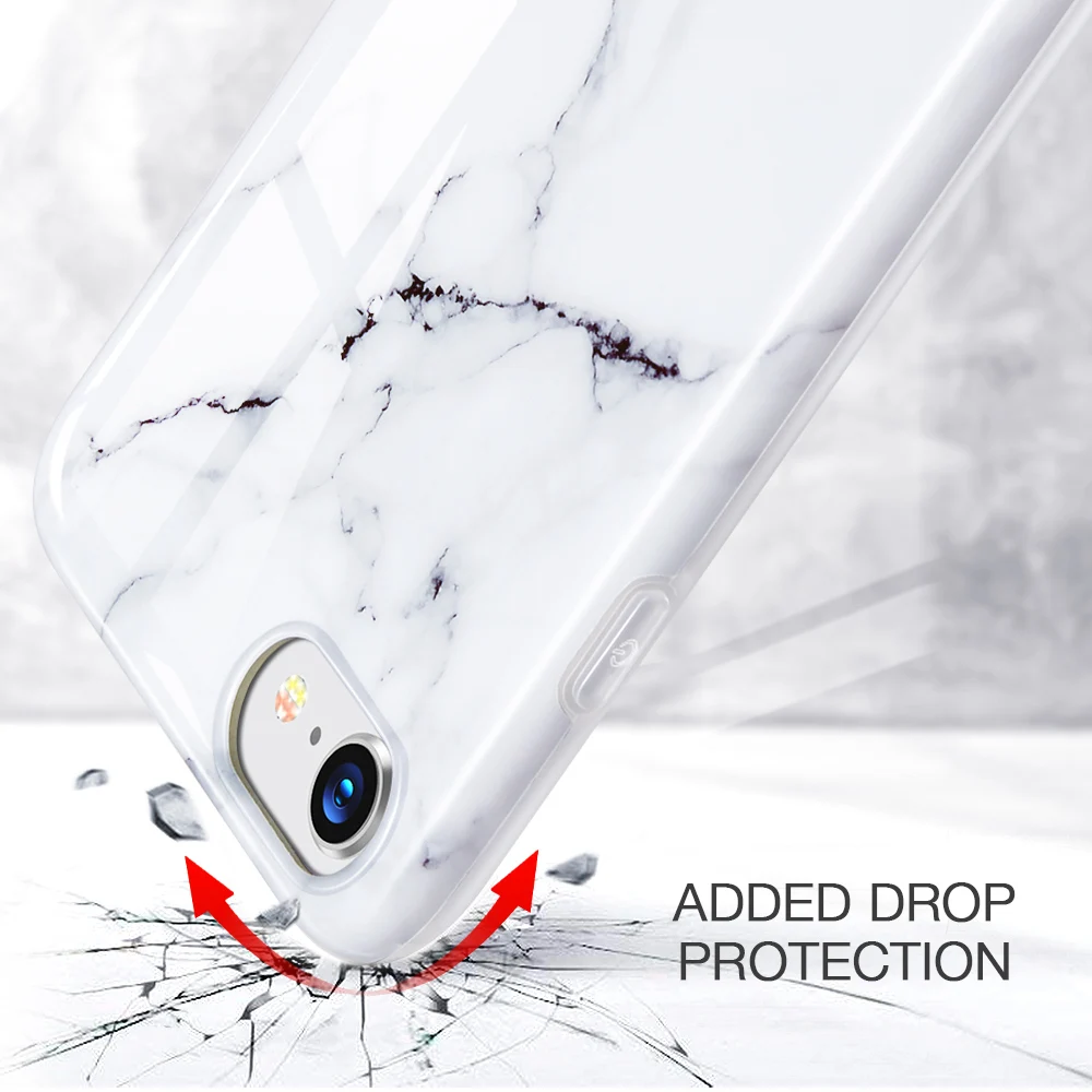 ESR Phone Case For iPhone SE 2020 X XS XR Max 11 Pro 8 7 Marble Pattern Case for iPhone SE 2020 Back Cover TPU Silicone Case