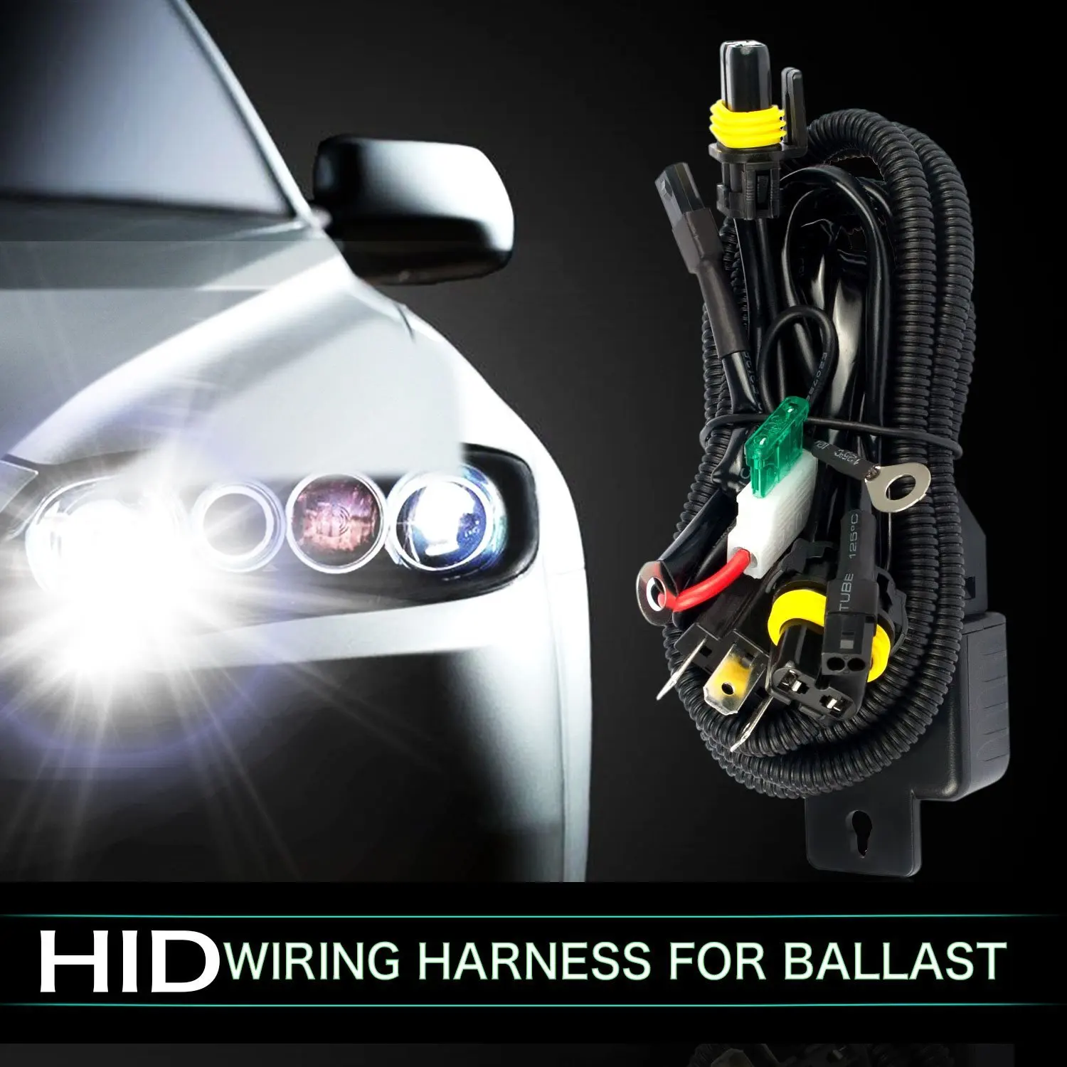 CBS ABTO 12 в 35 Вт 55 Вт HID Bi xenon H4 проводной жгут контроллер для автомобильных фар модифицированное подключение hid Биксенон объектив проектора