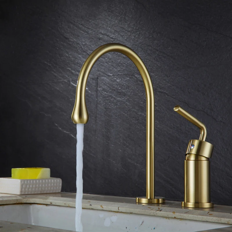 

Смесители для раковины, золотистый/черный/хромированный латунный квадратный смеситель для раковины в ванную комнату, смеситель с 2 отверстиями и одной ручкой для горячей и холодной воды