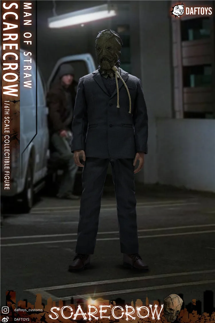 In Stock Collectible 1 6 Scale Villain Scarecrows 12 inches Head Body Clothing Accessory Model for