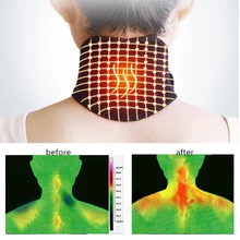 Массажер для шеи Магнитная терапия Самостоятельная грелка для шеи Pad Пояс шейного позвонка поддерживающий бандаж протектор Турмалин защита шеи