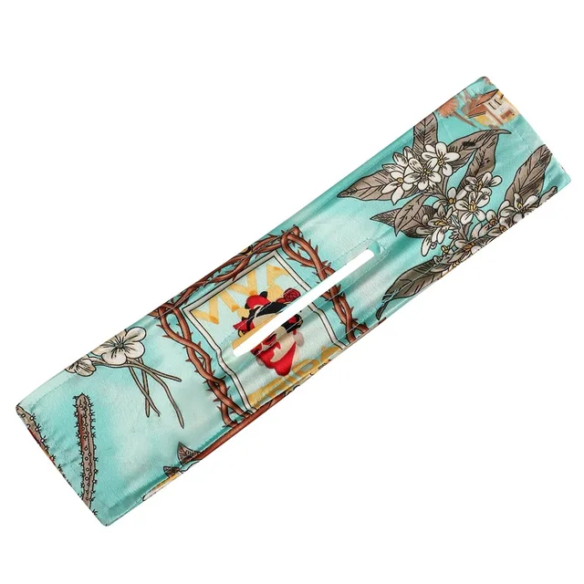 Deft Bun Hair Band DIY Donut Maker Girls Women Print Knotted Flexible Twister Styling Tool Headband Curler Hair Accessories Floral 13