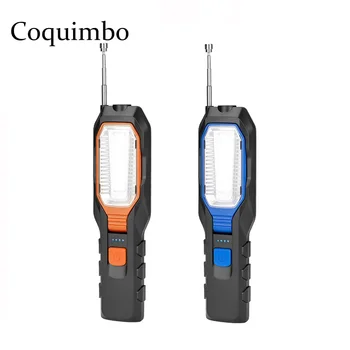 

Car Repairing Lamp Magnetic Flashlight With Pick Up Tool USB Rechargeable LED Flashlight Hanging Hook Power Bank For Phone Ipad