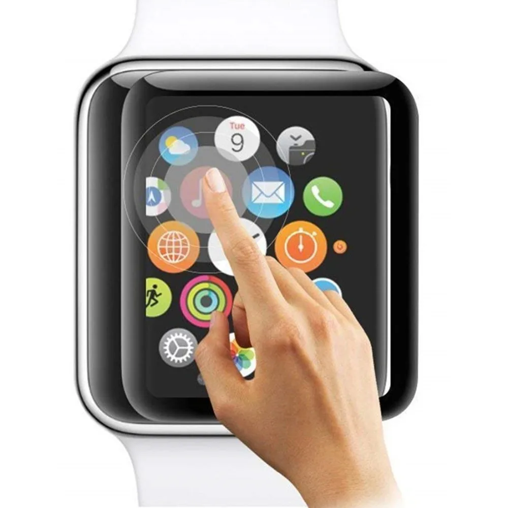 

Protector Glass For Apple Watch 5 Accessories 44mm 40mm 42mm 38mm 3D curved surface 9H Tempered Glass iwatch film series 3 2 1