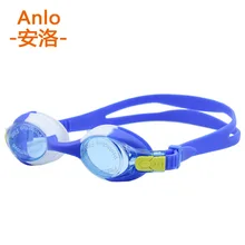 Anlorr детские плавательные очки высокой четкости водонепроницаемые противотуманные Простые Стеклянные плавательные очки es силикагель большая коробка для дайвинга Su