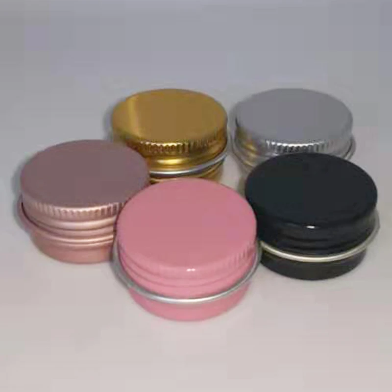 10 шт. высокое качество 5 г розовый пустой алюминий Горшок пластиковые баночки для косметики с крышкой крем для глаз Кондиционер для волос