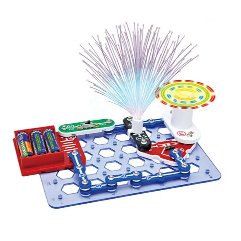 Learning font b Electronic b font Blocks Kit Educational Electric Circuits Toys for Children