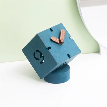 

Rubik'S Cube Clock Bedroom Bedside Table Decoration Furnishing Creative Fashion Square Simple Clock