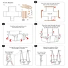 Baby Swing Canvas Children Wooden Hanging Chair Outdoor Nursery Toys Children Tassel Rocking Chair 6