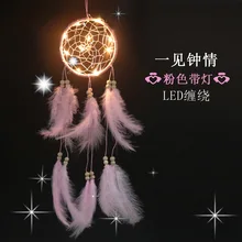 Крытый первый вид любовь Ловец снов девушка украшения с надписью номер ткать украшения из перьев Sen висячие украшения игрушки для спальни