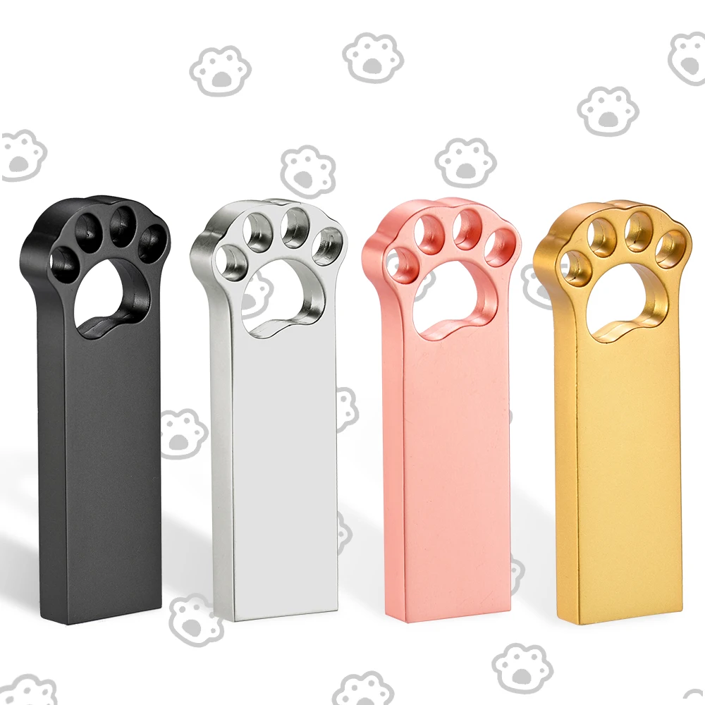 JASTER USB FLASH DRIVE Bear Claw Metal, USB 128GB 64GB 32GB 16GB 8GB 4GB 128MB