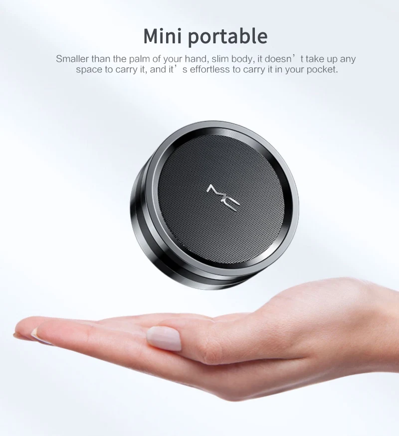 Altavoz inalámbrico Portátil con Bluetooth 5,0, reproductor de música Mp3 multifunción para deportes al aire libre, estéreo de graves, compatible con tarjeta TFCard