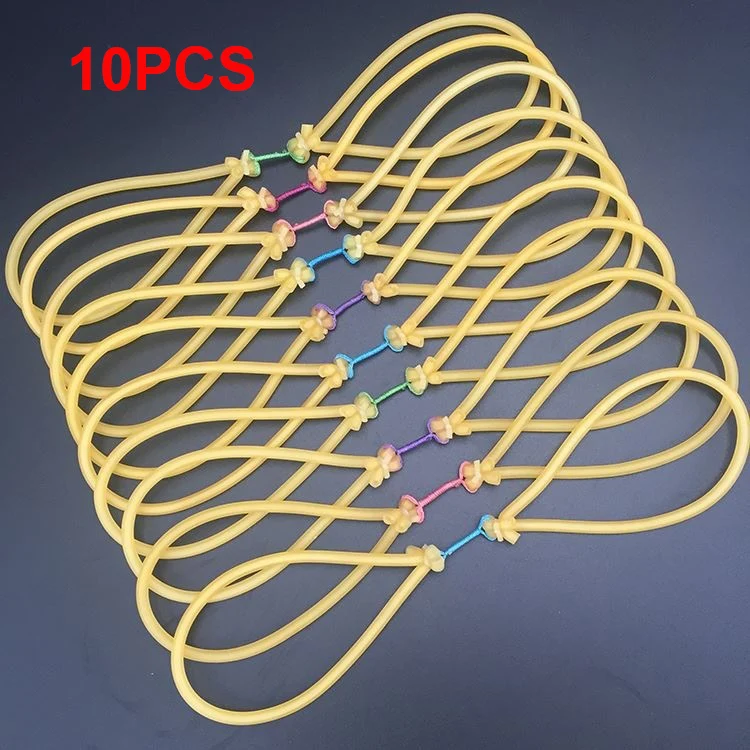 10pcs 10/20 шт. уличная эластичная резиновая лента для рыбалки, съемка рогатки, катапульта, замена для рыбалки - Цвет: 10pcs