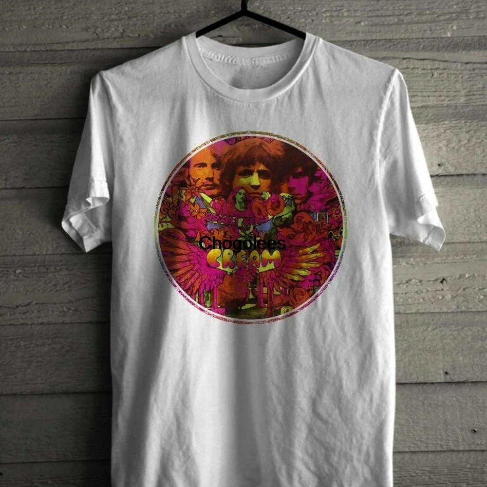 Классическая мужская футболка в стиле поп рок-группы CREAM Disraeli Gears | Мужская одежда