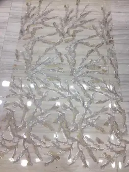 

CiCi-9.9916 fashionable sequins tulle embroidery french net lace fabric for party dress