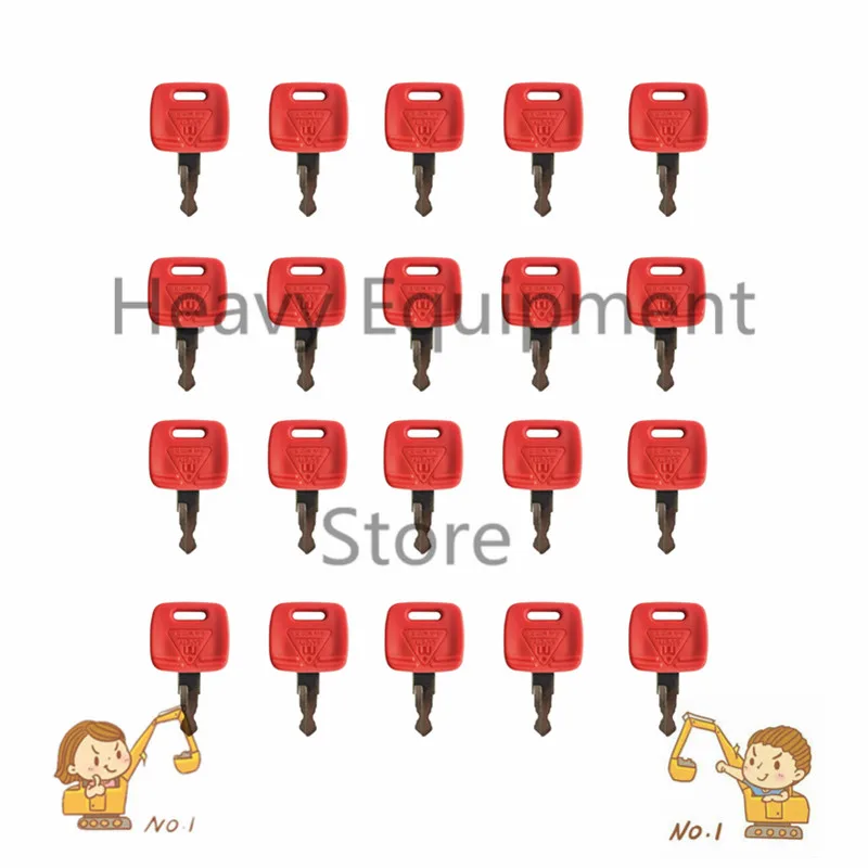 20pcs Ignition Keys For John Deere Tractor RE183935 RE43492 RE71557 RE81404 heavy equipment ignition key