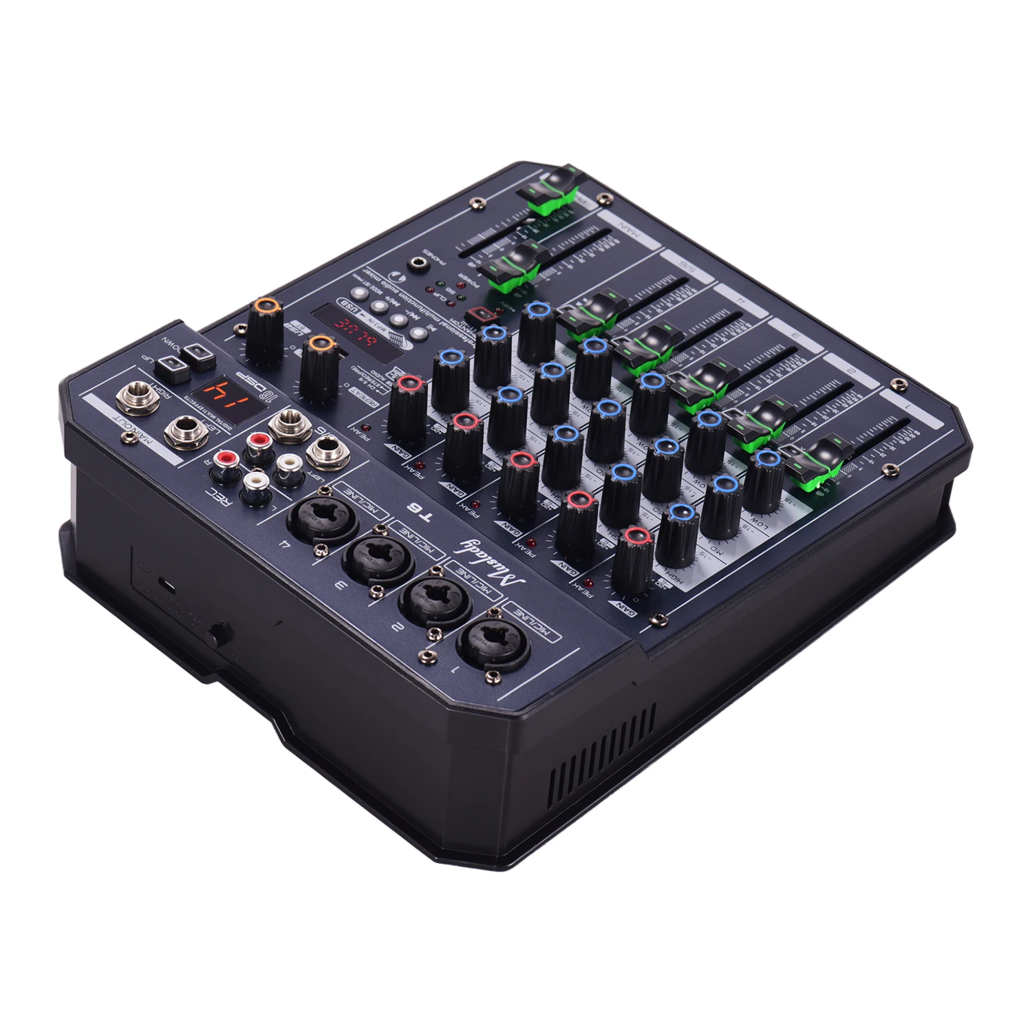 Mezclador Musical 6 Canales, 6 Canales, Usb Muslady U6 Mezclador Musical 6 Canales, 6 Canales, Usb Muslady U6
