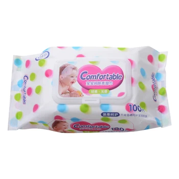 

2020 Newest Hot 100pcs Baby Wet Wipes Hands Face Skin Cleaning Care Aid Tissue Chemical Free Skin-friendly