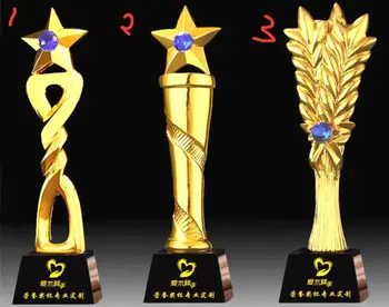 

good harvest brilliant highest honor unite wholesale customized Like the English word trophy Gold plated Free to make character