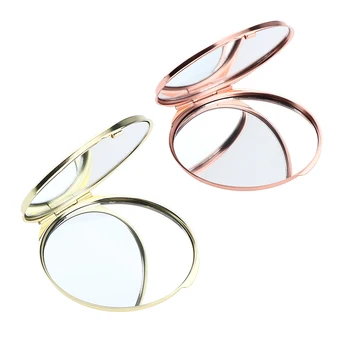 

Dual Sides Vanity Mirror Portable Cosmetic Folding Compact Mirrors for Applying Makeup - Lips, Eyes Around, Cheek, Face