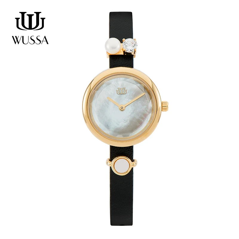 Новые Женские Простые водонепроницаемые часы WUSSA - Цвет: QO-VIV-05WB
