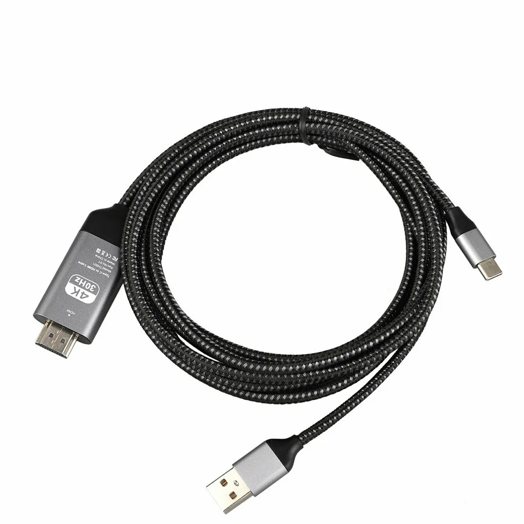 Type-C USB-C к HDMI w/кабель для зарядки с адаптером для samsung Galaxy S10 S9 Note 9
