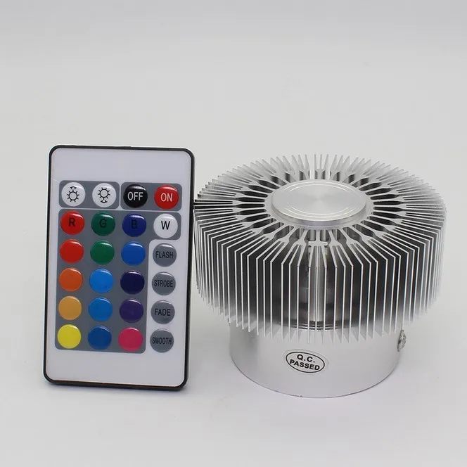 Современный светодиодный потолочный светильник, белый, розовый, RGB, 3 Вт, светильник на стену, бра, художественная галерея, украшение, лампа для переднего балкона, светильник для крыльца, коридора