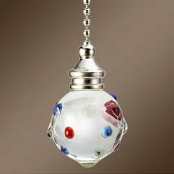 Прозрачный стеклянный подвесной вытяжной цепной удлинитель с шариковой ручкой, домашний декор с разъемом, стильный ослепительный