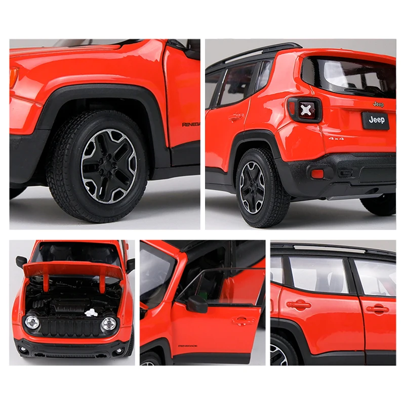 Модель автомобиля Welly 1:24 Jeep Renegade Trailhawk модель из сплава литой и игрушечный