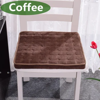 

45x45cm Soft Seat Pad Patio Solid Color Garden Square Indoor Dining Anti-slip Office Chair Foam Cushion 3 Kinds Of Thickness