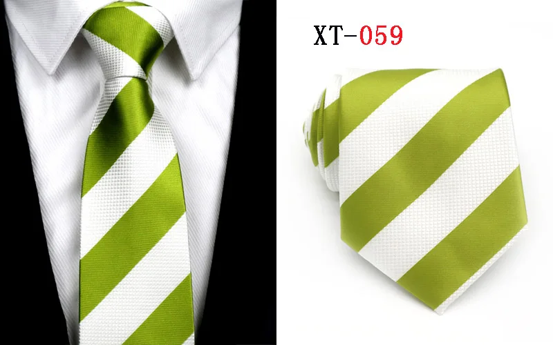 XT53-73 шелковый галстук на шею, различные полосы, корбаты, 8 см., классические галстуки, в горошек, официальные, вечерние, праздничные, розовые, для свадебного платья