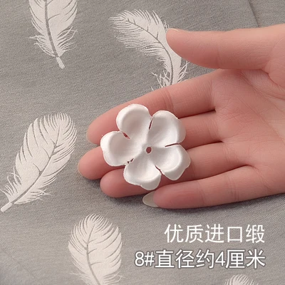 8 IVORY Ручной работы DIY ткань художественные лепестки Цветочные части цветы для свадебного платья. Свадебные аксессуары для платьев с вырезанными цветами - Цвет: 8 IVORY