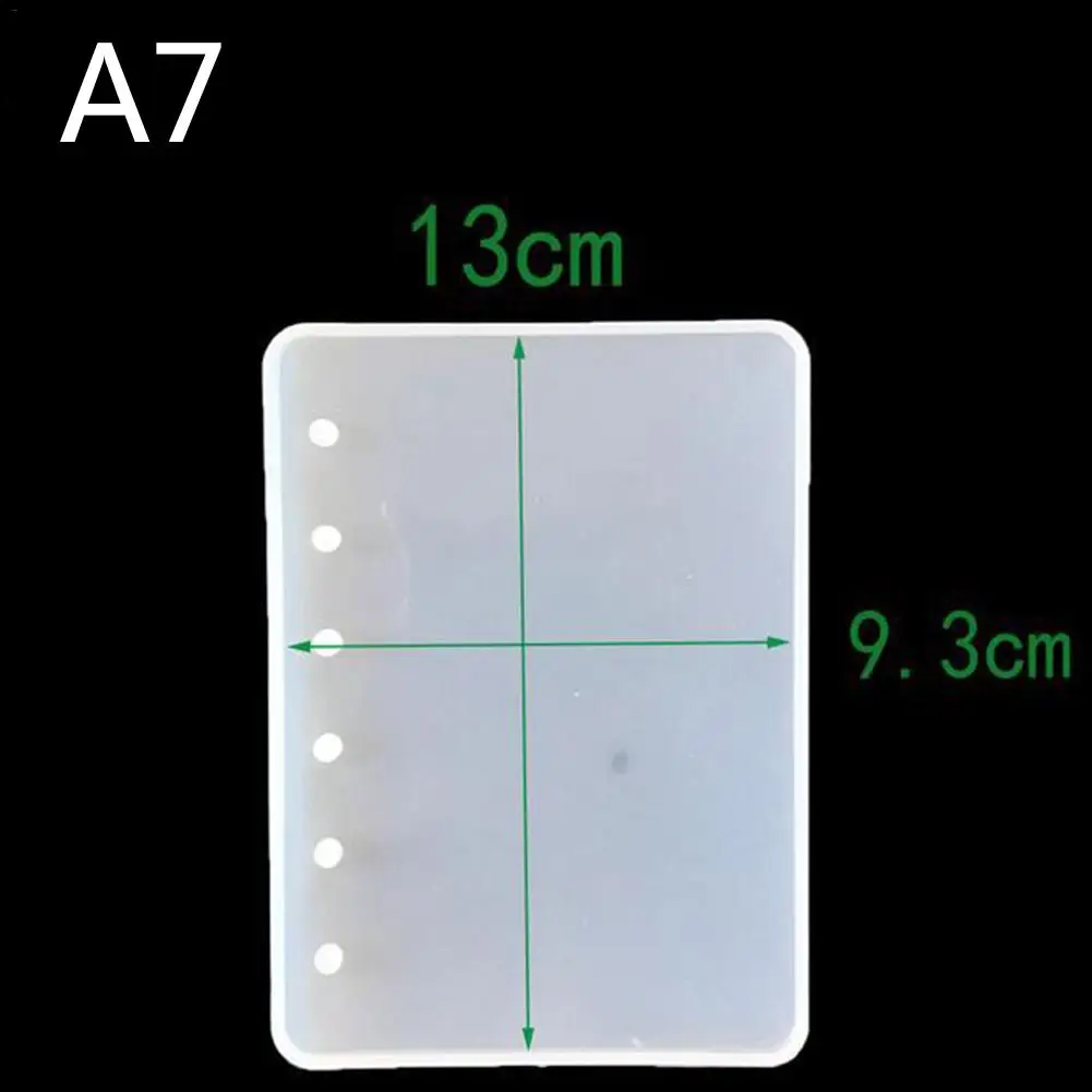 A7/A6/A5 косметическое зеркало в форме ноутбука силиконовая форма DIY полимерная книга из эпоксидной смолы Silicome плесень прозрачный книга A7