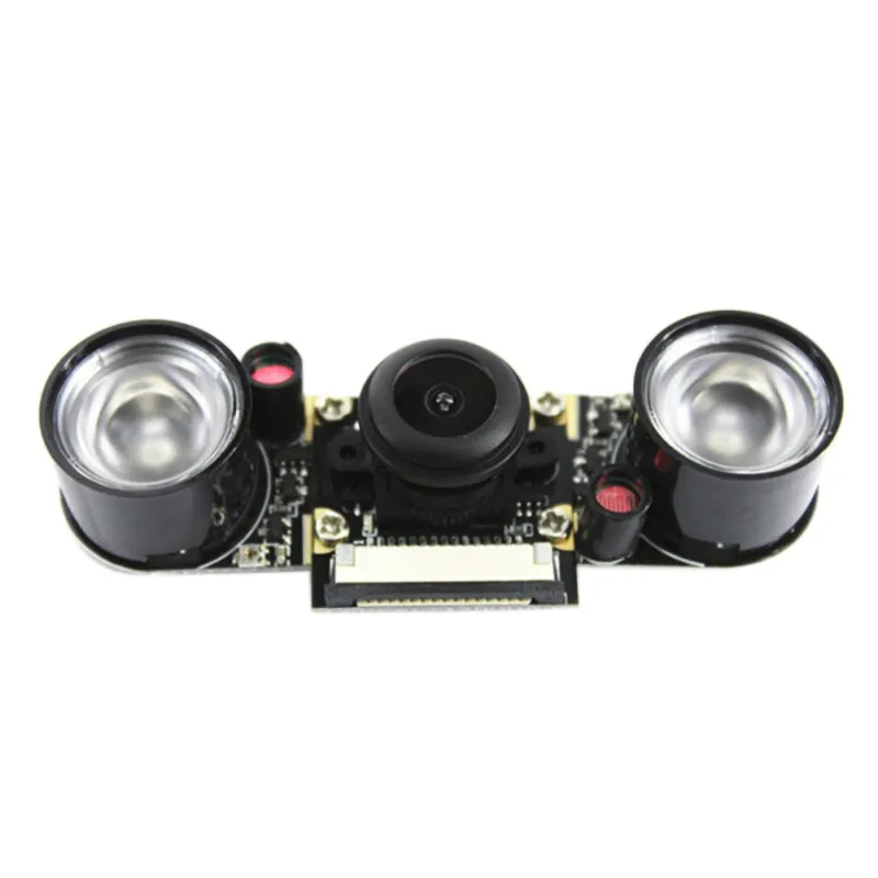 

Night Vision Fisheye Camera 5MP 130 Degrees Focus Adjustable Camera for Raspberry Pi 3B / Plus