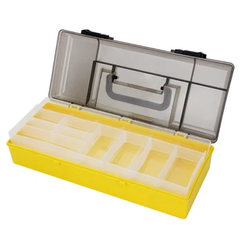 

Double-layer Plastic Fishing Box Case Storage Organizer Container Large Capacity Fishing Tackle Boxes Fishing Accessories
