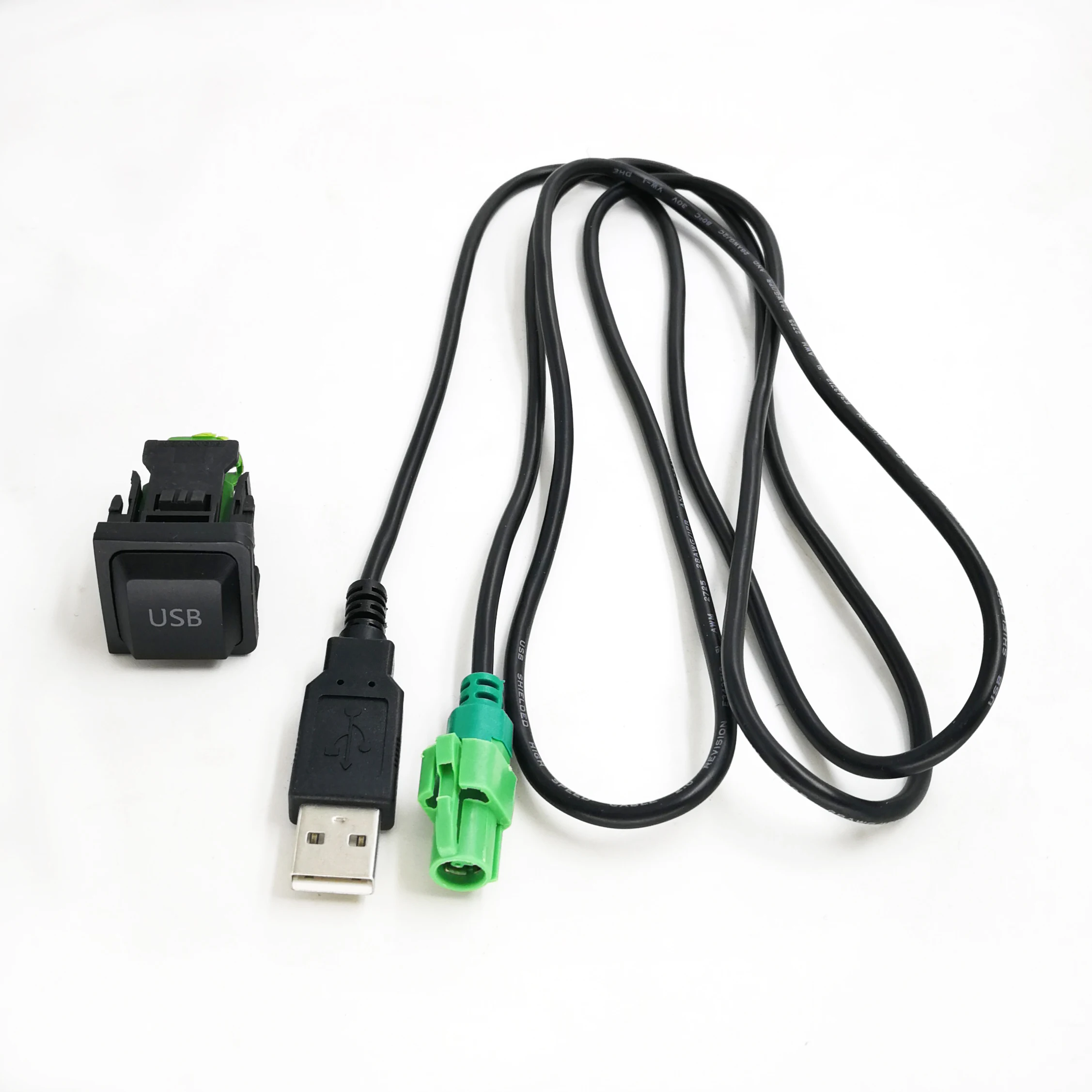 Biurlink 150 см Сделай Сам Автомобильный USB адаптер аудио кабель переключатель для
