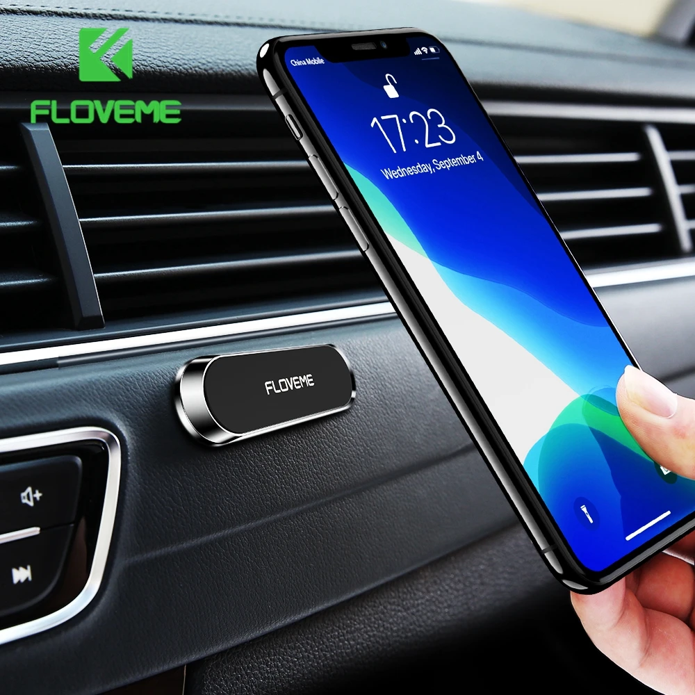 FLOVEME Mini Streifen Magnetische Auto Telefon Halter Stehen Auto Air Vent Armaturenbrett-halterung