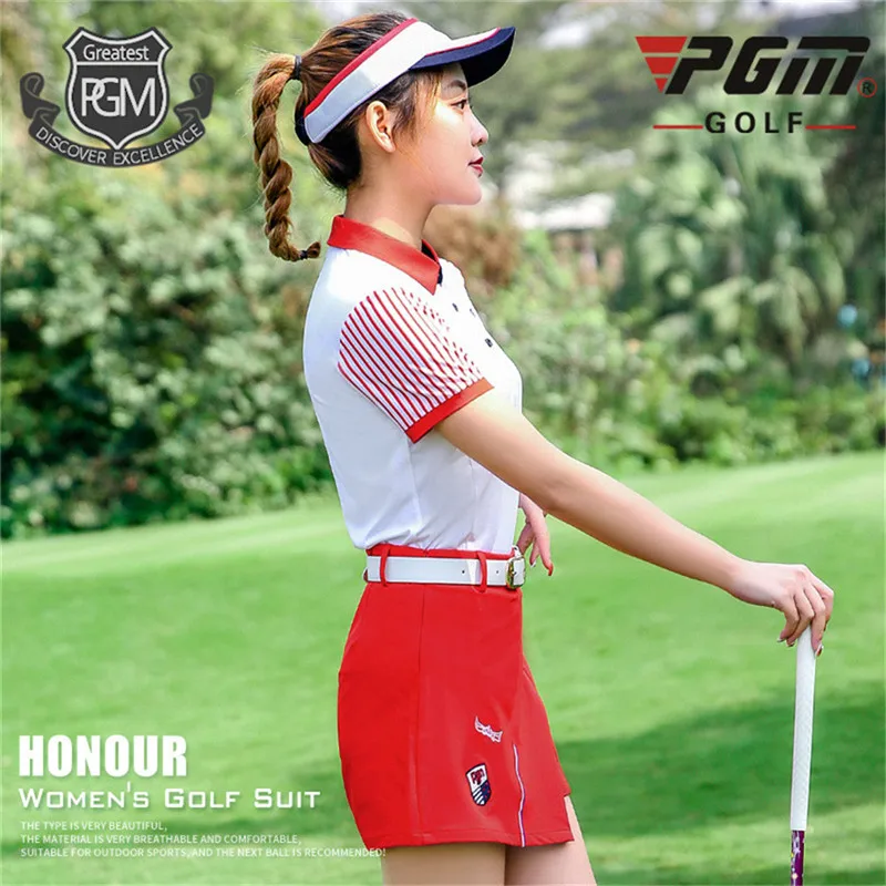 PGM Golf Женская короткая юбка спортивная летняя женская дышащая одежда для гольфа теннисные юбки