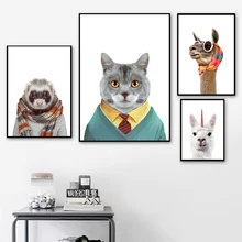 Cat Camel Alpaca Otter Animal Modern Wall Art Canvas Painting Nordic Posters And Prints Wall Pictures For Living Room Decor Cat Camel Alpaca Otter Animal Modern Wall Art Canvas Painting Nordic Posters And Prints Wall Pictures For Living Room Decor