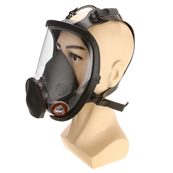 

Safety 6800 Full-face Gas Mask Respirator Painting Spraying Mask Mechanic Repair Kit Large View Chemical